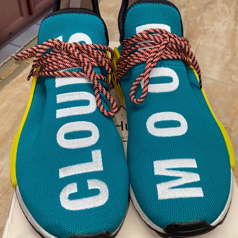 Adidas Human Race NMD Pharrell Sun Glow Men size 9.5 - Picture 4 of 15